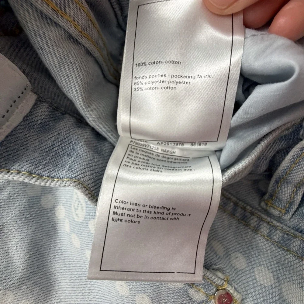 CHANEL CC Logo Monogram Jeans 38 Light Blue Denim Designer Pants - Picture 8 of 16